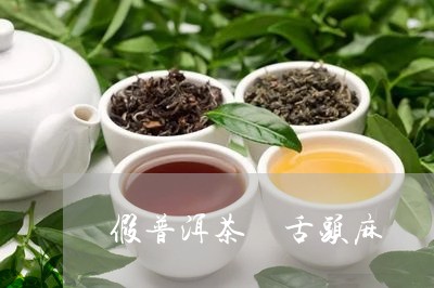 假普洱茶 舌头麻/2023041031502